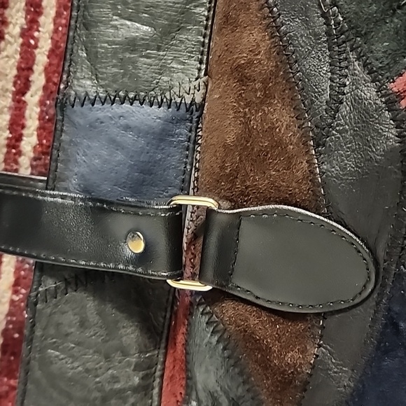 🔴 🔚🔜 VTG La Corina Leather Patchwork Purse. - Picture 3 of 16